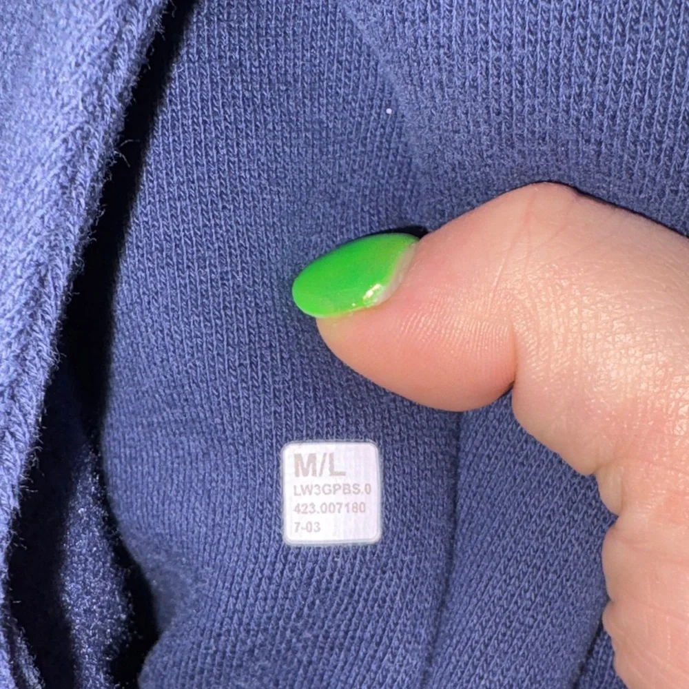 lululemon athletica Navy Scuba Oversized Funnel-Neck Full Zip Sweatshirt - Picture 3 of 4